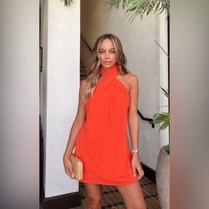 Show me your mumu red mini dress